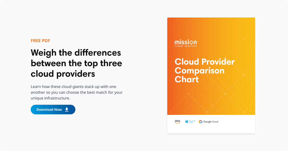 Cloud Provider Comparison Chart | Mission